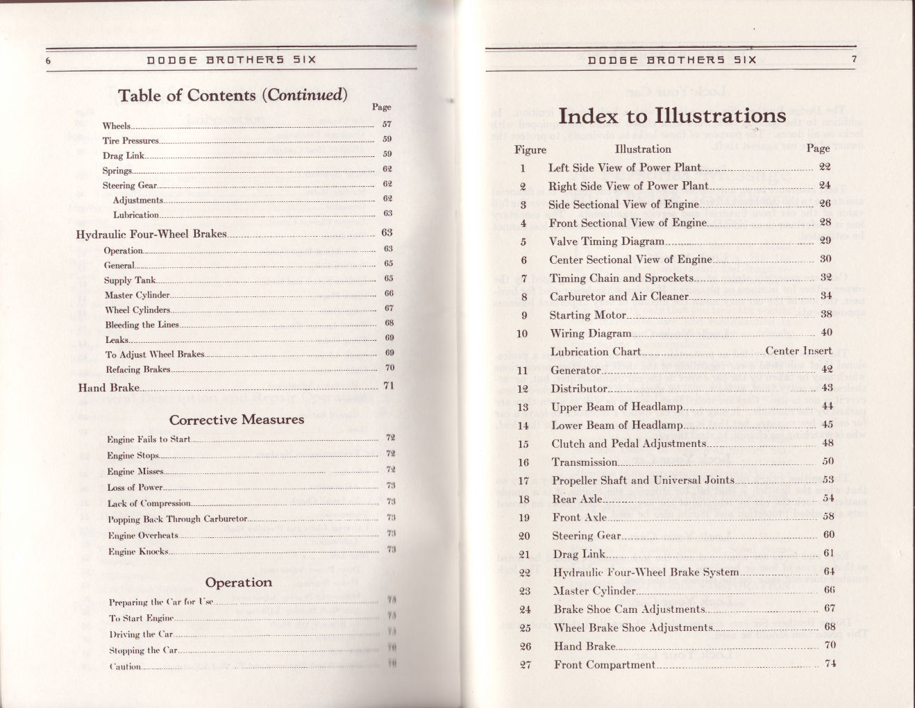 1930 Dodge Six Instruction Book Page 28